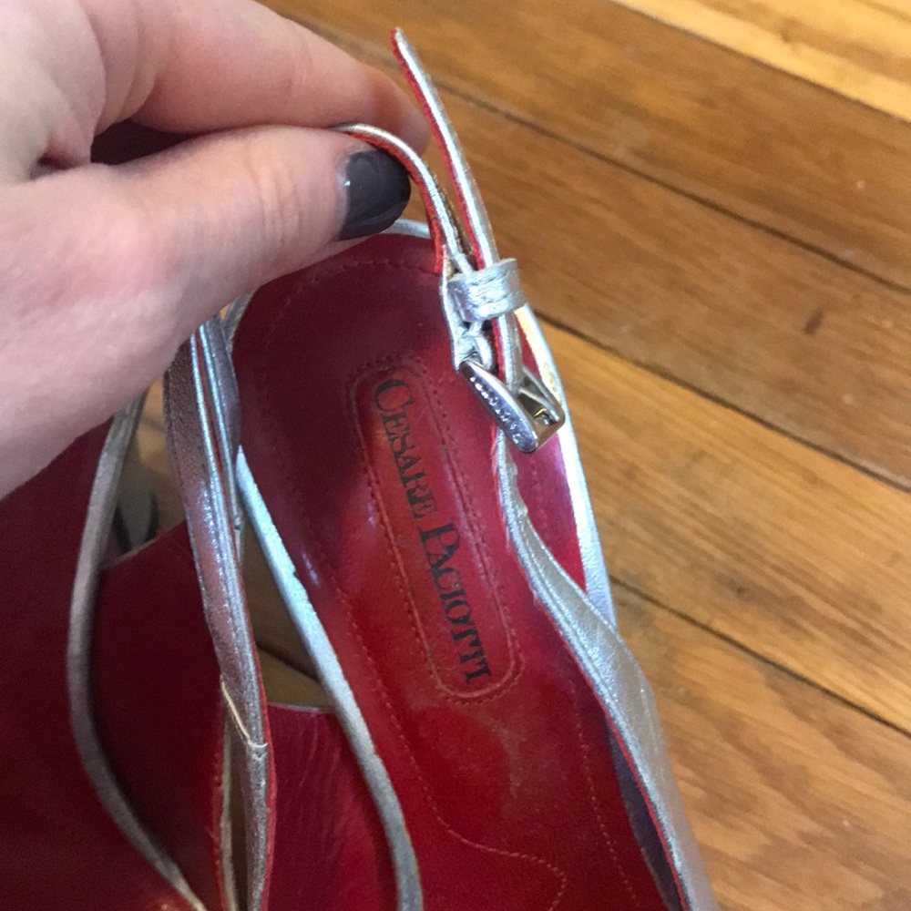 {Caesar Paciotti} Silver Platforms - image 5